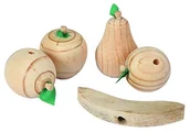 Akcesoria dla gryzoni - Kerbl 82865 Knabber owoce, 5 sztuki na jedną kartę blistrową, naturalny - miniaturka - grafika 1