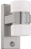 Lampy ogrodowe - Eglo Zewnętrzna LAMPA ścienna ATOLLARI 96277 elewacyjna OPRAWA LED 12W ogrodowy KINKIET z czujnikiem ruchu IP44 stal nierdzewna 96277 - miniaturka - grafika 1