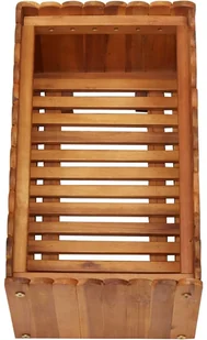 vidaXL Donica ogrodowa, 50x30x25 cm, lite drewno akacjowe - Donice - miniaturka - grafika 4