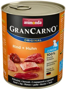 Animonda Grancarno Junior Huhn Kaninchen Kurczak + Królik Puszka 800G - Mokra karma dla psów - miniaturka - grafika 4