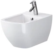 Bidety - Cersanit Virgo Bidet podwieszany 55,5x36 cm z otworem na baterię biały K118-001 - miniaturka - grafika 1