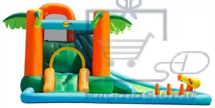 Basenowe centrum zabaw Sharks vodní skluzavka Oasis 7v1 BA022 - Baseny ogrodowe - miniaturka - grafika 10