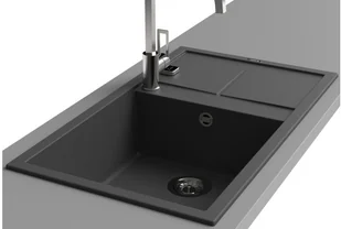 Elleci Zlew UNICO 125 dove grey K93) KERATEK LKU12593) - Zlewozmywaki - miniaturka - grafika 8