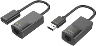 Extender Przedłużacz Techly USB do 60m po kablu sieciowym RJ45 - Złącza, przejściówki, adaptery - miniaturka - grafika 2