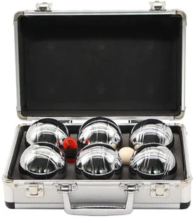 ENERO Kule do gry 6szt boule petanque walizka aluminiowa Enero - Zabawki i gry sportowe - miniaturka - grafika 3