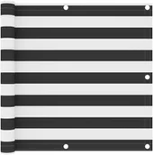 Parawany - vidaXL Parawan balkonowy, antracytowo-biały, 90x600 cm, tkanina Oxford vidaXL - miniaturka - grafika 1