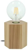 Lampy stojące - Spotlight Biurkowa LAMPKA geometryczna HEXAR 7011174 stołowa LAMPA stojąca ekologiczna drewniana dąb olejowany grafitowa 7011174 - miniaturka - grafika 1