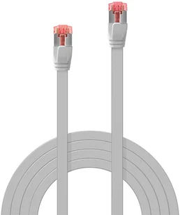 Lindy 47550 Kabel sieciowy skrętka) RJ45 Cat.6 U/FTP płaski Szary 0,3m LY-47550 - Kable miedziane - miniaturka - grafika 2