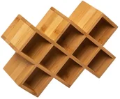 Stojaki na wino - producent niezdefiniowany Regał na wino bambusowy 8 butelek 5five Simple Smart - miniaturka - grafika 1