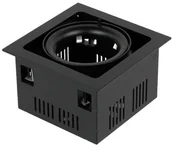 Oprawy, klosze i abażury - OXYLED Oprawa wpuszczana downlight CROSTI TRAVO czarny szer. 17cm - 1 czarny OXY-AR210145 BL - miniaturka - grafika 1