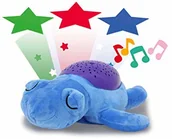 Projektory dla dzieci - Jamara 460431 światło gwiaździste Dreamy żółwia, projekcja gwiaździstego nieba, wzór gwiazdy/księżyca, kolory LED zmieniające się, uspokajające melodie, światło wł./wył., automatyczne wyłączanie, nieb - miniaturka - grafika 1