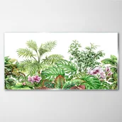 Obrazy i zdjęcia - PL Coloray Obraz Szklany Nowoczesny kwiaty liście 100x50cm - miniaturka - grafika 1