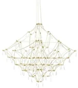 Lampy sufitowe - KingHome Lampa wisząca CONSTELATION 77 GOLD - LED, stal szczotkowana KH.13548 - miniaturka - grafika 1