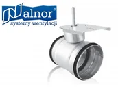 Akcesoria do wentylacji i klimatyzacji - ALNOR Przepustnica szczelnie zamykająca 100mm z uszczelkami i podstawką na siłownik DATML-100 - miniaturka - grafika 1