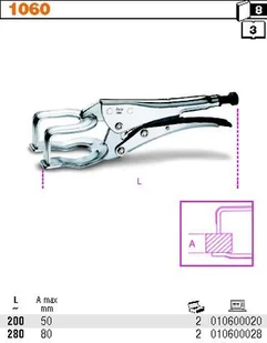 Beta SZCZYPCE NASTAWNE SAMOBLOKUJĄCE 200MM 1060/200 - Kombinerki i obcęgi - miniaturka - grafika 2