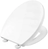 Deski sedesowe - Cornat deska sedesowa NEDA biała / deska sedesowa / deska WC / wolnoopadająca / termoplast / KSNESC00 - miniaturka - grafika 1