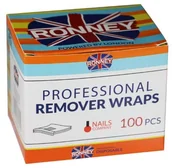 Akcesoria do paznokci - RONNEY RONNEY Professional Remover Wraps - Profesjonalna Folia Aluminiowa do usuwania lakieru hybrydowego 100 sztuk - miniaturka - grafika 1
