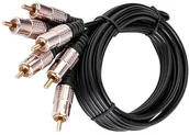 Kable - Voice Kraft Kabel cinch 40340 3RCA-3RCA 1.5 m) 40340-150 - miniaturka - grafika 1