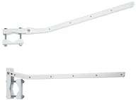 Suszarki na ubrania - Skalowalność sauvic 89415  stojak na pranie do poręczy, biały, elastyczność i odchylana 89415 - miniaturka - grafika 1