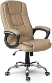 Fotele i krzesła biurowe - Sofotel Fotel biurowy Sofotel Porto - beżowy 2437 - miniaturka - grafika 1