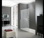 Kabiny prysznicowe - Huppe Duplo Pure lewe 120x200 chrom/chrom Szkło z dekorem Sand Plus Anti-Plaque DT0002.C91.318 nych-M DT0002C91318 - miniaturka - grafika 1