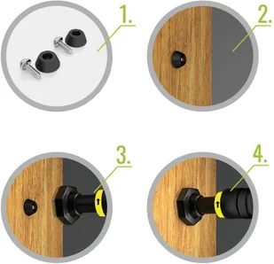 HMS Stalowy drążek treningowy rozporowy DD201 HMS Premium 17-45-031 - Poręcze i drążki do podciągania - miniaturka - grafika 11