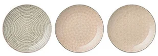 Bloomingville Talerz płaski Cecile 3 szt. 25 cm 21100413 - Talerze - miniaturka - grafika 2