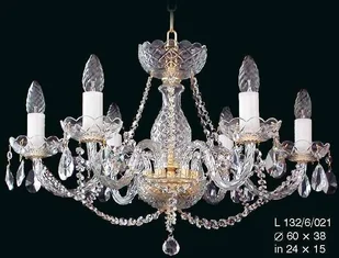 Elita bohemia Żyrandol kryształowy 6-ramienny - Bohemia L 105/6/03 - Lampy sufitowe - miniaturka - grafika 5