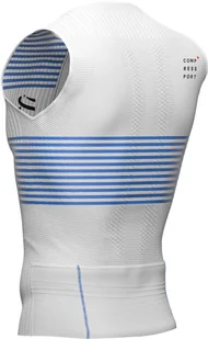 Compressport Triathlonowa koszulka kompresyjna TRI POSTURAL TANK TOP czarno-czerwona - Koszulki sportowe męskie - miniaturka - grafika 6