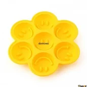 Akcesoria do lodu - FOREMKA TACKA DO KOSTEK LODU DESERU - BUŹKI SMILEY - miniaturka - grafika 1