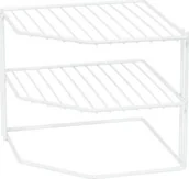 Pozostałe akcesoria kuchenne - Compactor narożny regał kuchenny 24 x 23 x 20,3 cm stal biały twm_393766 - miniaturka - grafika 1