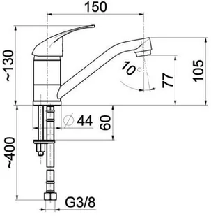 KFA JASPIS 542-915-00 - Baterie umywalkowe - miniaturka - grafika 3