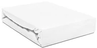 Prześcieradła - Darymex Prześcieradło Jersey z gumką białe 160x200 dx-160-pjr-014 - miniaturka - grafika 1