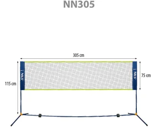 Nils Siatka do gry w badmintona NN305 Nils 14-40-015 - Badminton - miniaturka - grafika 2