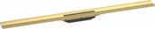 Odpływy liniowe - HANSGROHE 56053990 RainDrain Flex Element zewnętrzny odpływu 100 cm z możliwością przycięcia i do montażu przy ścianie złoty optyczny polerowany - miniaturka - grafika 1