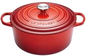 Brytfanny - Le Creuset Signature Brytfanna żeliwna okrągła wiśniowa średnica: 24 cm 21177240602430 - miniaturka - grafika 1