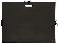 Teczki i skoroszyty - Clairefontaine Clairefontaine Teczka Kraft Art B2+, 3 tasiemki i uchwyt - czarna 38929C - miniaturka - grafika 1