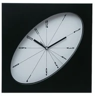 Zegary - Atrix Zegar ścienny elipsa czarny #2 ATE2319_4 - miniaturka - grafika 1