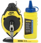 Akcesoria do urządzeń ogrodniczych - Stanley 47-681 Zestaw Sznur Traserski Marker Kreda - miniaturka - grafika 1