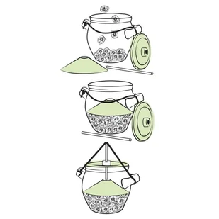 Orion Pojemnik garnek słoik do marynowania z dociskiem 127601 - Pojemniki na przyprawy - miniaturka - grafika 4