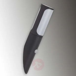 Brilliant GAP - szara lampa zewnętrzna z czujnikiem - Lampy ogrodowe - miniaturka - grafika 2