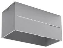 Sollux Lighting Lampa plafon Lobo Maxi, szara, 2x40 W - Lampy sufitowe - miniaturka - grafika 3
