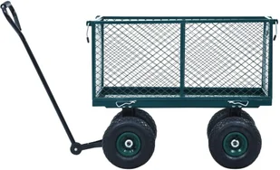 vidaXL Ogrodowy wózek ręczny, zielony, 350 kg - Taczki - miniaturka - grafika 9
