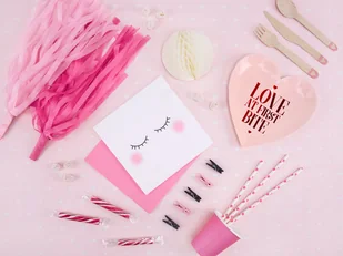 PartyDeco Klamerki drewniane, różowy, 20 sztuk - Gadżety dla niej i dla niego - miniaturka - grafika 5