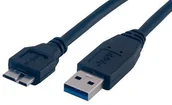 Kable USB - MCL kabel USB 3.0 (wtyczka a z mikro B-wtyczką) MC923AHB-3M/N - miniaturka - grafika 1