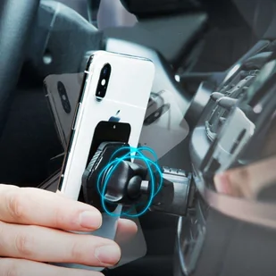 Spigen Uniwersalny uchwyt samochodowy magnetyczny QS24 Magnetic CD Car do slotu CD Black 000CG21944 - Uchwyty samochodowe do telefonów Spigen Uniwersalny uchwyt samochodowy magnetyczny QS24 Magnetic CD Car do slotu CD Black 000CG21944 - Uchwyty samochodowe do telefonów - miniaturka - grafika 3