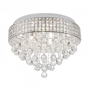 Zumaline Plafon sypialniany Capri 19027-L nasufitowa lampa chrom crystal - Lampy sufitowe - miniaturka - grafika 2