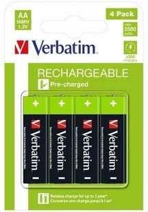 Verbatim AKUMULAOR NIMH HR06 AA 2500 MAH 4 SZT.) 49517 - Ładowarki i akumulatory - miniaturka - grafika 11