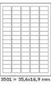 Etykiety samoprzylepne i bloki etykiet - Cdrmarket Samoprzylepne etykiety 35,6 x 16,9 mm, 80 etykiet, A4, 100 arkuszy - miniaturka - grafika 1