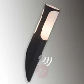 Lampy ogrodowe - Brilliant GAP - szara lampa zewnętrzna z czujnikiem - miniaturka - grafika 1
